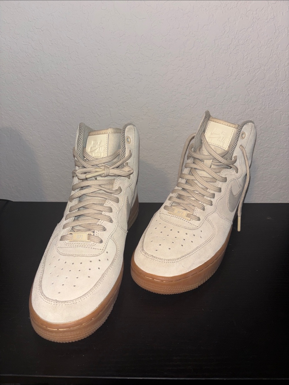 Nike High-Top Sneakers in Beige with Gum Sole Women or Men Sneaker